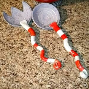 FORK SPOON Set Inspired by Mckenzie Childs Kitchen Decor Accent Whimsical